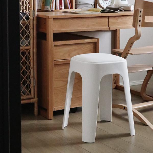 bon moment やわらかクッションつき スタッキング スツール
