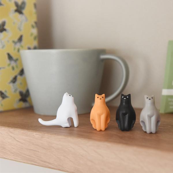 猫のティーバッグホルダー 4個セット／KIKKERLAND ｜ アンジェ web