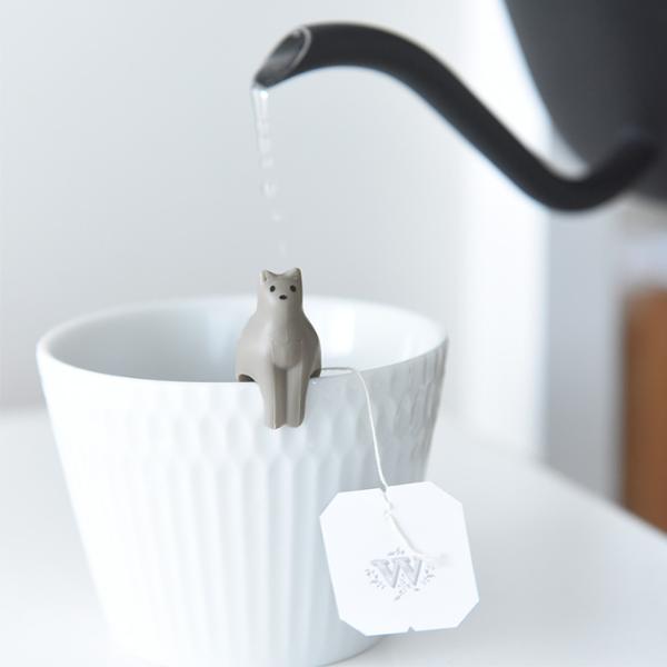 猫のティーバッグホルダー 4個セット／KIKKERLAND ｜ アンジェ web