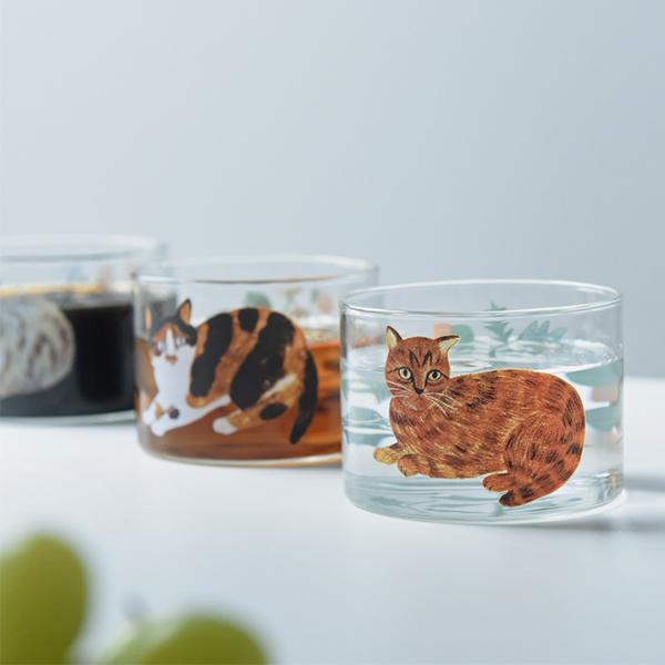 松尾ミユキ 猫モチーフグラス／Matsuo Miyuki ｜ アンジェ web shop