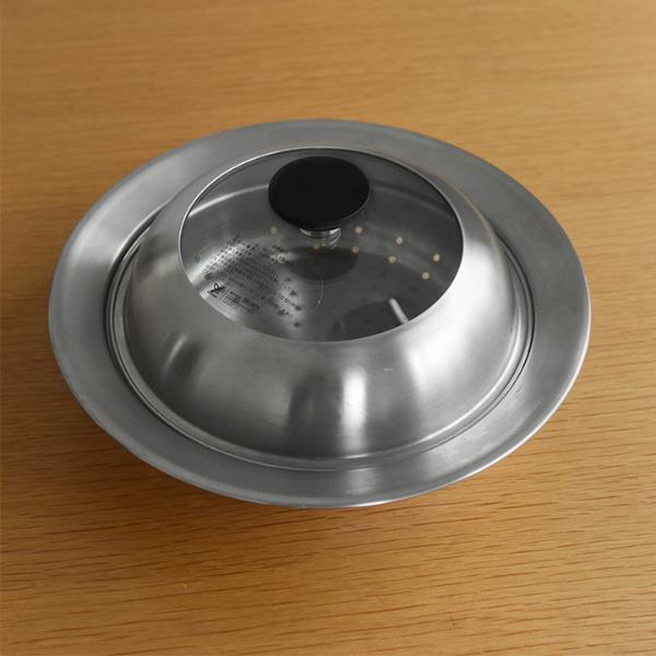 見える蓋付 お手入れしやすいステンレス 蒸し器 お鍋用20～22cm