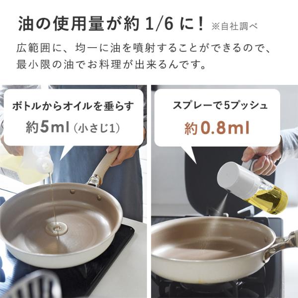アンジェ別注】油の量を抑える オイルスプレー オイルボトル 耐熱