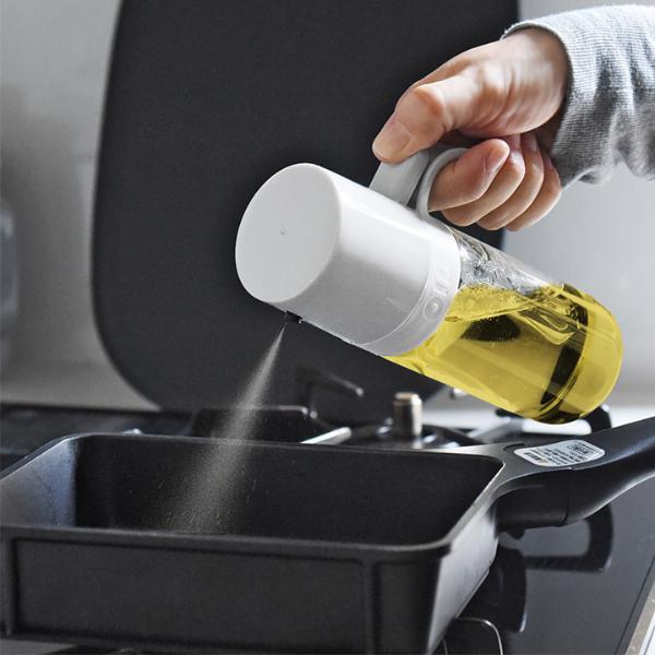 【アンジェ別注】油の量を抑える オイルスプレー オイルボトル 耐熱ガラス 250ml