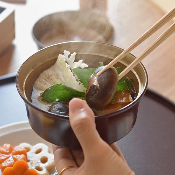 お正月を華やかにする 蓋つき椀 雑煮椀 山中塗 ｜ アンジェ web shop