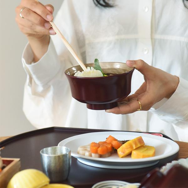 お正月を華やかにする 蓋つき椀 雑煮椀 山中塗 ｜ アンジェ web shop