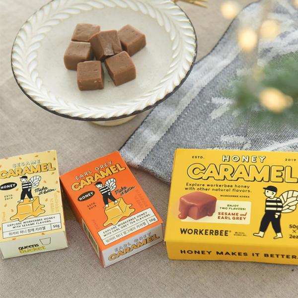クリスマス WORKERBEE はちみつキャラメルセット（アールグレイ・ごま
