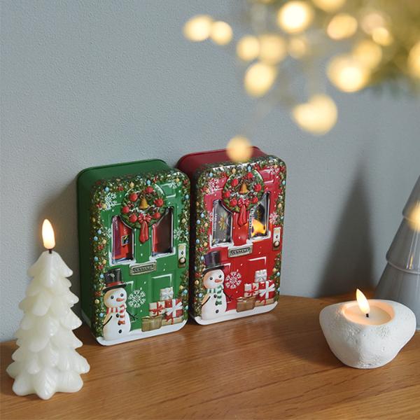 クリスマス イングリッシュティーショップ クリスマス・ドア・リース缶
