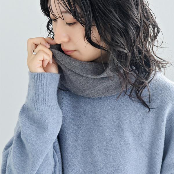 bon moment 軽くてあったか ネックウォーマー 吸湿発熱素材 日本製／ボンモマン