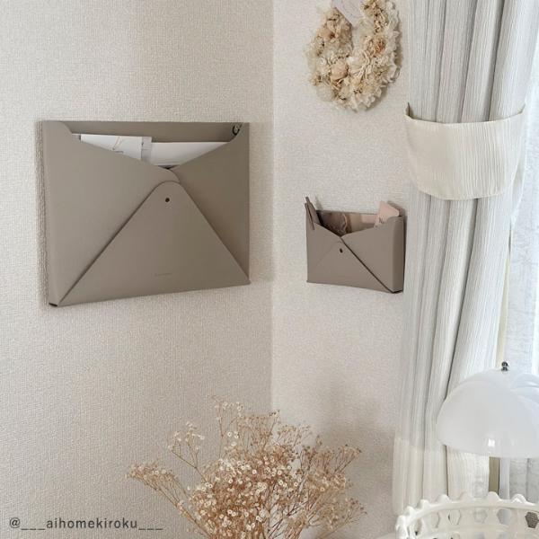 bon moment すっきり片付く 小物ポケット フェイクレザー レター