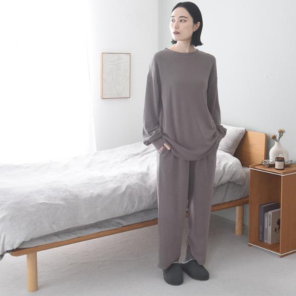 bon moment 【セットアップ対応】 ふんわり暖かい リラックスウェア チュニック丈 プルオーバー／ボンモマン