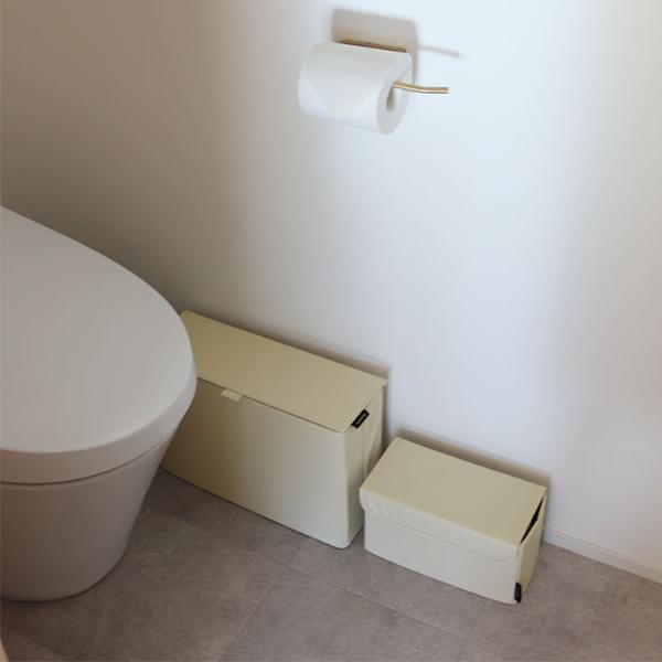 bon moment 見た目すっきり フェイクレザー トイレットペーパー収納