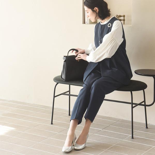 セットアップ対応】2タックデザインですっきり見え 着まわしやすい