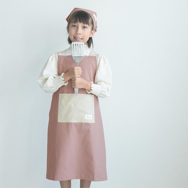 kukka ja puu シワになりにくい 撥水 エプロン 3点セット