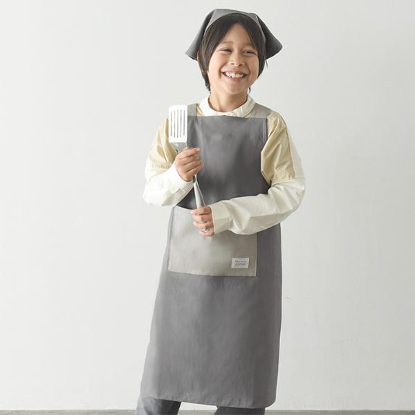 kukka ja puu シワになりにくい 撥水 エプロン 3点セット