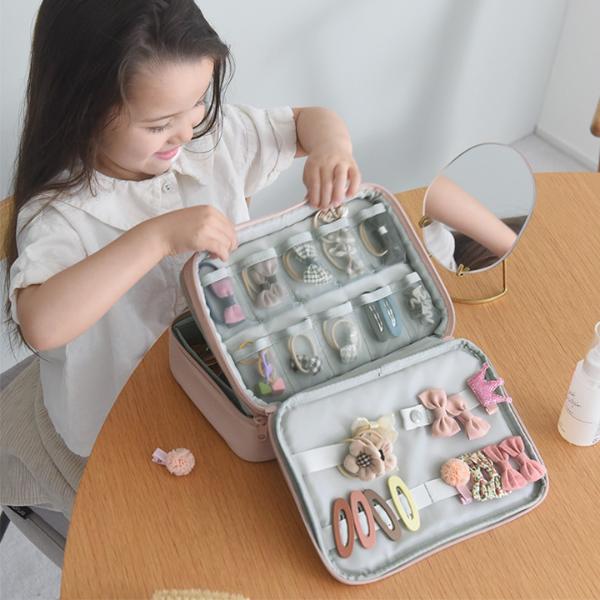 kukka ja puu 整理＆持ち運びしやすい ヘアアクセサリーボックス