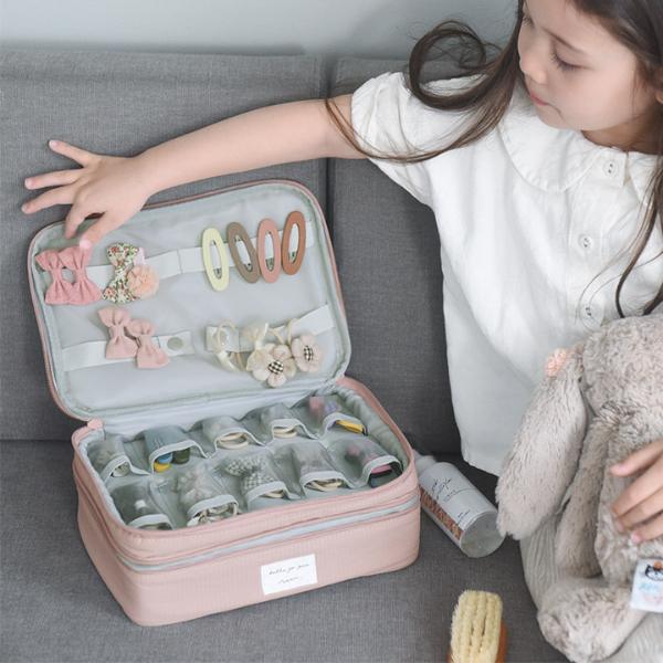 kukka ja puu 整理＆持ち運びしやすい ヘアアクセサリーボックス