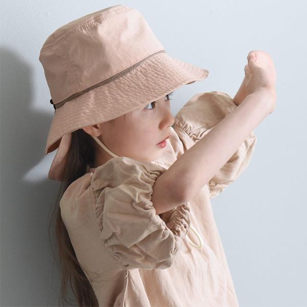 kukka ja puu 遮熱ハット 3way保冷剤ポケット＆日よけタレ付き