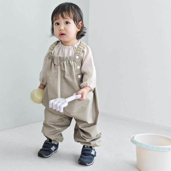 kukka ja puu お洋服感覚で着られる プレイウェア ファスナー付 撥水