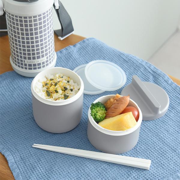 バッグの隙間に収まりやすい 3段 お弁当箱 ランチボックス 600ml／tutu