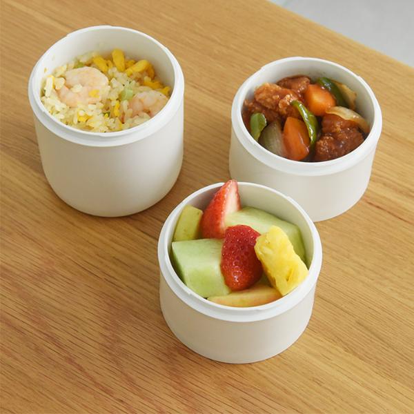 バッグの隙間に収まりやすい 3段 お弁当箱 ランチボックス 600ml／tutu