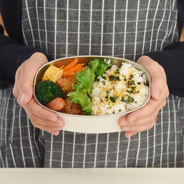 ごはんが美味しくなる木製フタ ステンレス製 ランチボックス オーバル