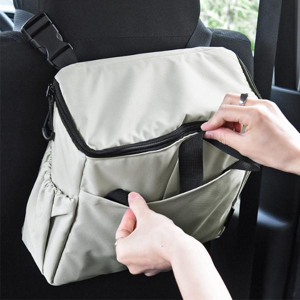 bon moment スリムに置ける 車用 保冷バッグ シートバッグポケット