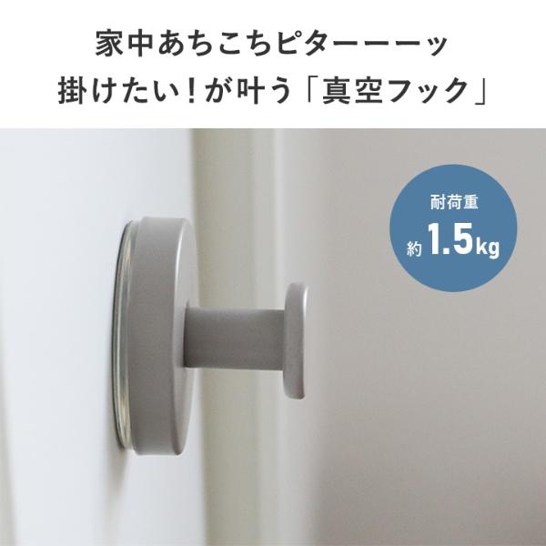 Ordre ここに引っ掛けたいが叶う 強力吸着力 真空フック 吸盤フック 2