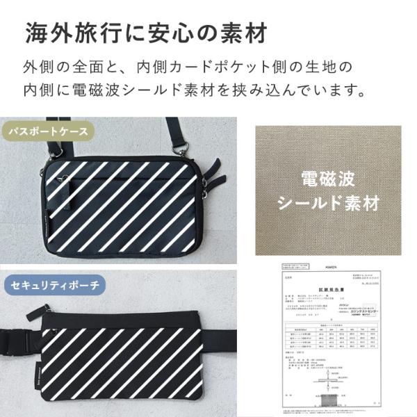 bon moment 家族分のパスポートが入る 3way パスポートケース