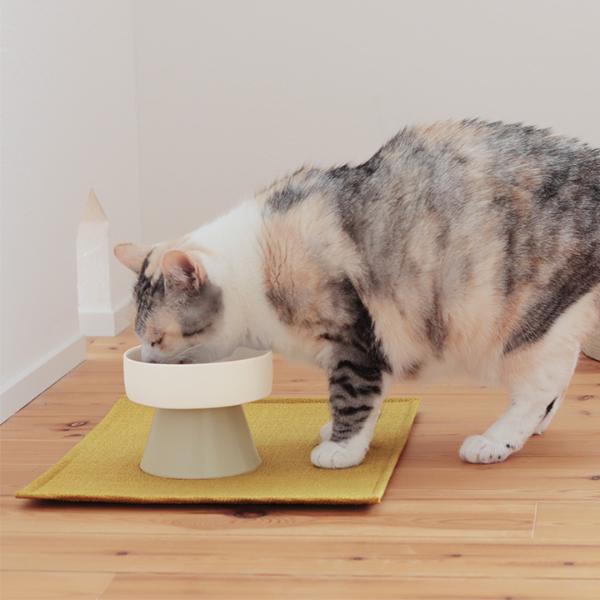bon moment cat 猫にやさしい 脚付きフードボウル／ボンモマンキャット