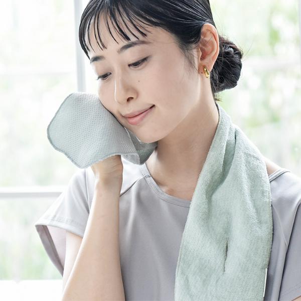 bon moment ひんやり気持ちいい 首に巻ける 冷感タオルハンカチ