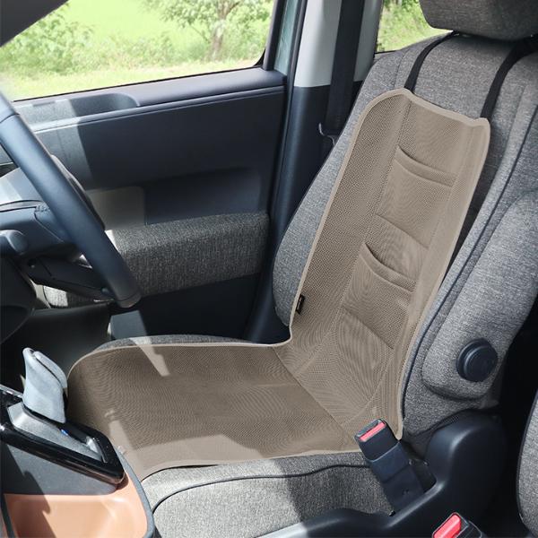 車用メッシュシートカバー 保冷剤ポケット付き