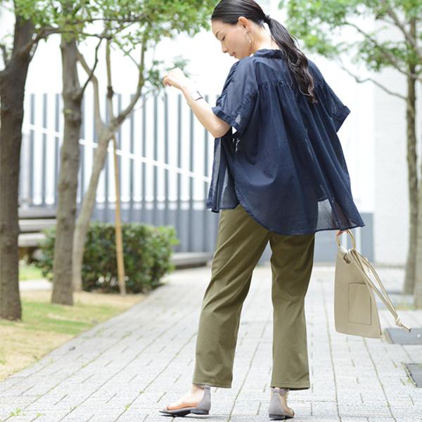 360度ストレッチ 真夏に嬉しい多機能素材 ひんやり快適 クロップド丈パンツ【送料無料】