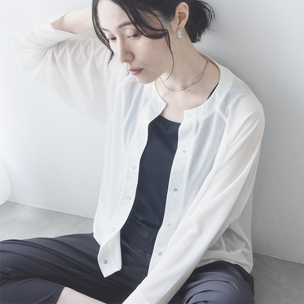 持ち歩きもしやすい サラッと快適 シアーカーディガン 遮熱 接触冷感／kauliina カウリーナ【送料無料】