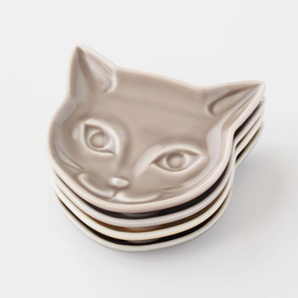美濃焼でつくった 猫モチーフの豆皿 neco mini plate ｜ アンジェ web