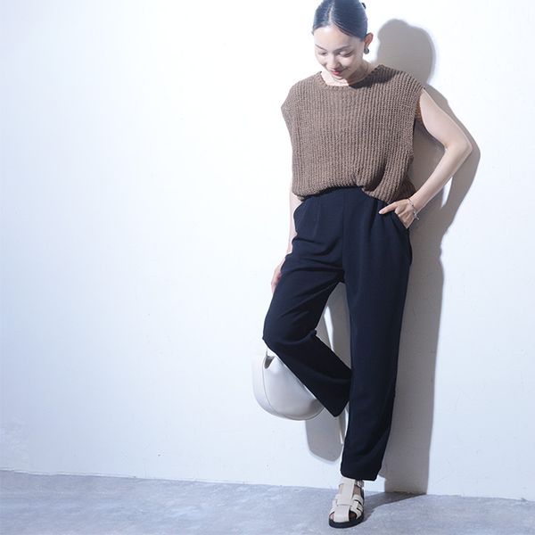 【リラパン】きれい見え リラックス気分で穿ける テーパードパンツ ストレッチ ジョーセット／kauliina カウリーナ【送料無料】