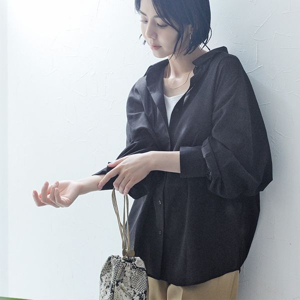 季節の変わり目に活躍 サラッと心地良い ドルマンシャツ 遮熱 UVケア／kauliina カウリーナ【送料無料】