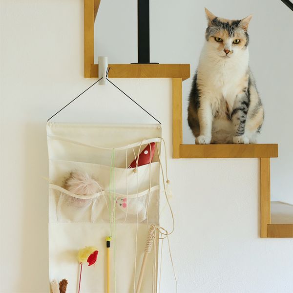bon moment cat 取り出しやすくて探しやすい 猫おもちゃ収納 ウォール