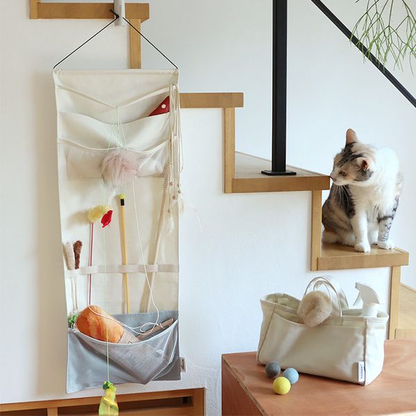 bon moment cat 取り出しやすくて探しやすい 猫おもちゃ収納 ウォール