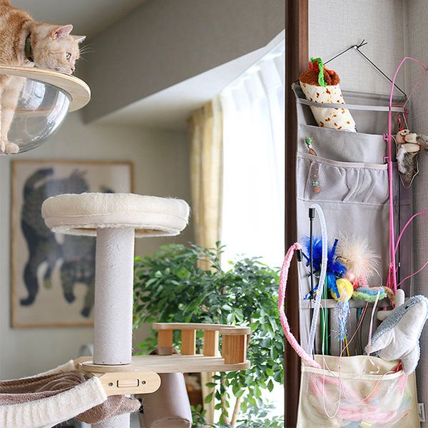 bon moment cat 取り出しやすくて探しやすい 猫おもちゃ収納 ウォール