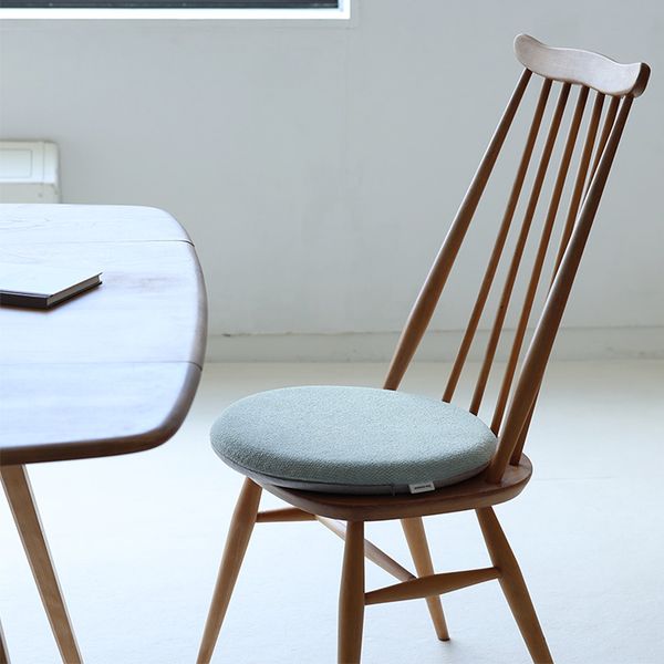 bon moment ずれにくい もっちり弾力 極厚チェアパッド 直径40cm 4．5cm厚 低反発／ボンモマン