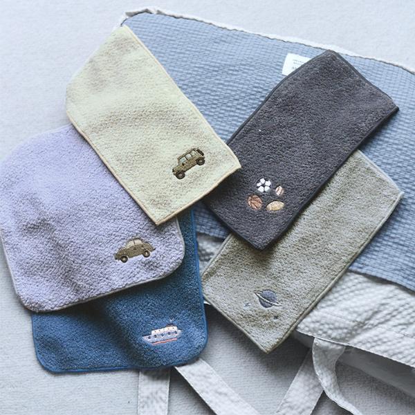 kukka ja puu 小さなポケットにもおさまる タオルハンカチ ハンドタオル 今治 刺繍  キッズ 18×18cm／クッカヤプー