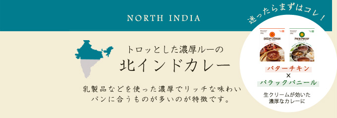 トロッとした濃厚ルーの北インドカレー