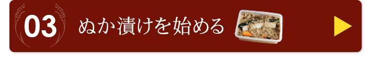 ぬか漬けを 始める