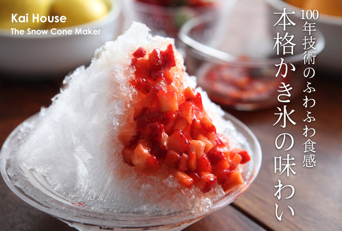 100年技術のふわふわ食感本格かき氷の味わい