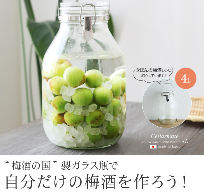 梅酒の国製ガラス瓶で自分だけの梅酒を作ろう！