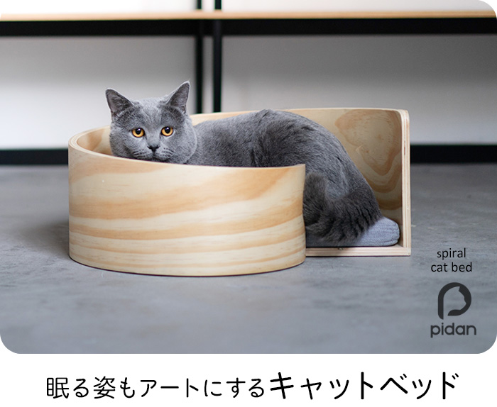 眠る姿もアートにするキャットベッド