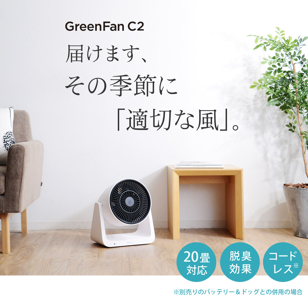 バルミューダ GreenFan C2 A02A-WK - daterightstuff.com