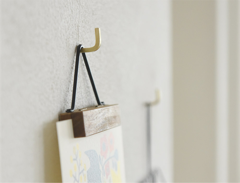 Brass プッシュピン Lフック 5個入り アンジェ Web Shop 本店 Brass プッシュピン Lフック 5個入り アンジェ Web Shop 本店