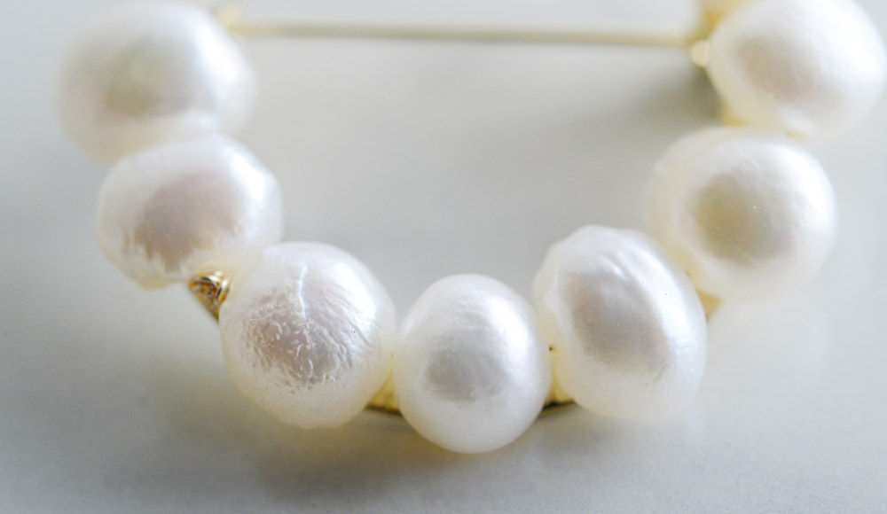 日本製 淡水パール サークルブローチ Loato アンジェ Web Shop 本店