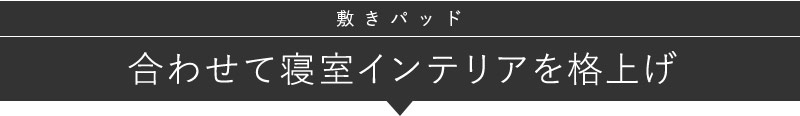 敷きパッド 夜が待ち遠しくなる敷きパッド